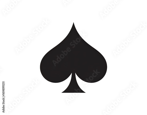 Solid black spade symbol