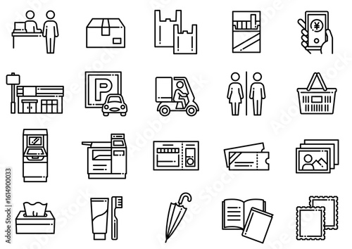 コンビニ関連アイコン04　Convenience Store icons