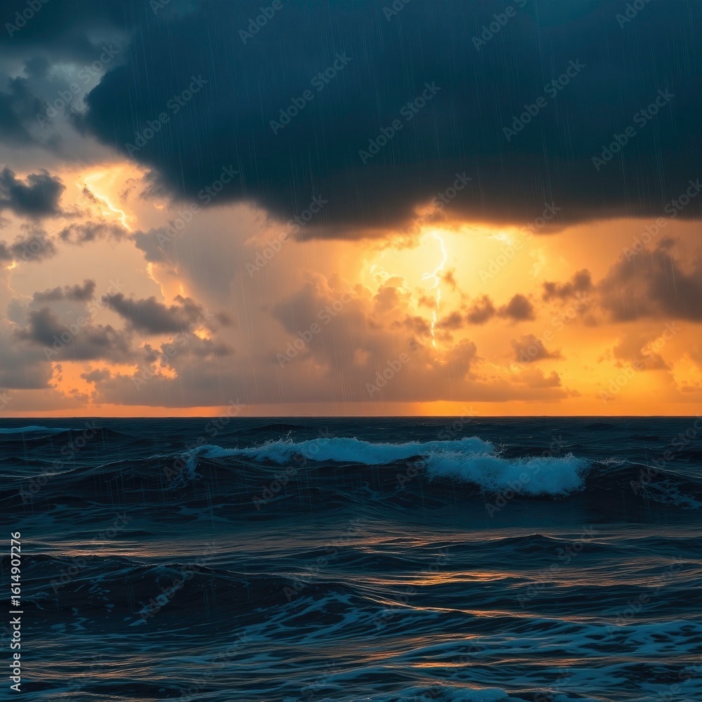 Obraz premium sunset over the sea