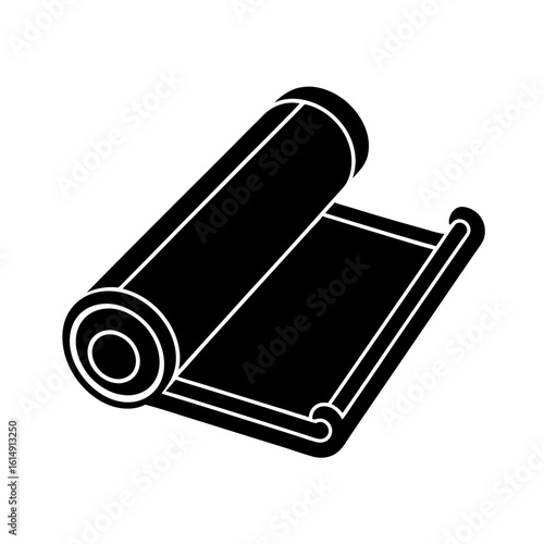 Blueprint Rolled Up Icon Vector Flat and Clean Look