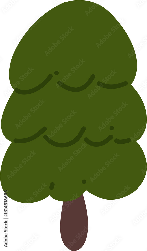 Naklejka premium Green Tree Illustration