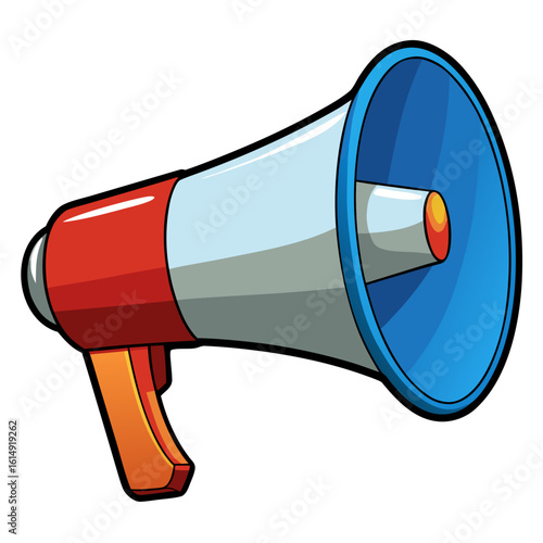 megaphone on white background