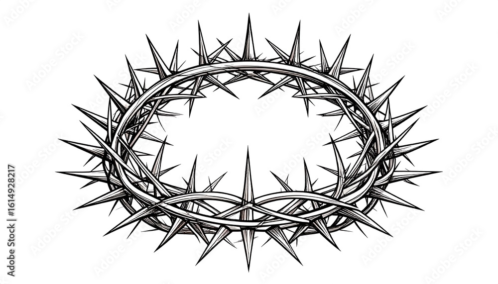 Fototapeta premium Ornate crown of thorns