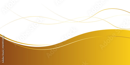 golden wave background. gold wave curve, gold wave corner shape for element, gold line ribbon graphic, striped gold.