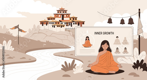 Meditative Practices For Inner Growth In Serene Environment