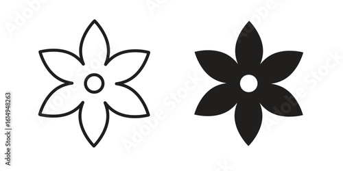 Neroli icon set, line and black glyph style for food app website.