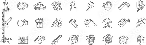 Hazard, Warning and Safety Icons – Danger, Biohazard, Risk, Chemical, Electricity, Alert, Caution, Explosive
