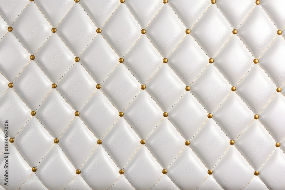 Obraz premium white leather upholstery texture