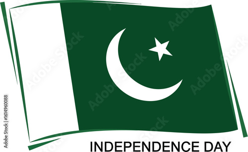 Vector graphic of pakistan flag