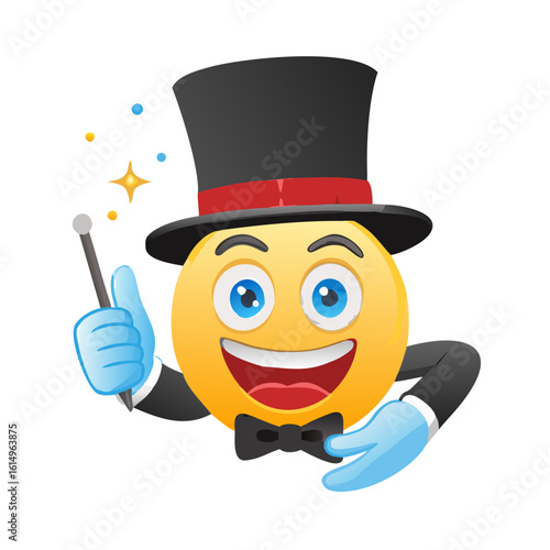 funny cartoon illusionist