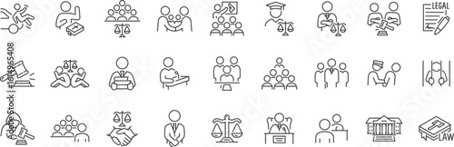 Education and Learning Vector Icons – School, Classroom, Graduation, Student, Teacher, Study, Knowledge, Degree