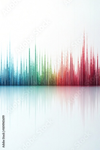Graphically Stunning DNA Sequencing Chromatogram with Colorful Peaks and Valleys Representing Genetic Data