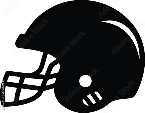 american football helmet silhouette, football helmet black clip art vector