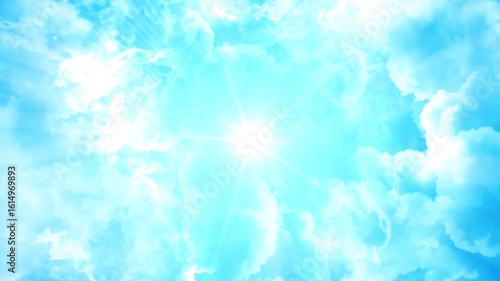 Worship and Prayer based animation with clouds and light rays background loop in 4K HD resolution. Useful for christian, church, spiritual, prayer based concepts.