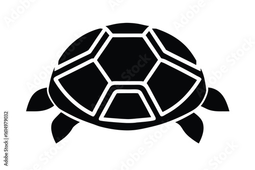 turtle shell icon vector icon illustration
