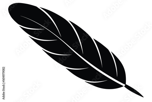 turkey feather icon vector icon illustration