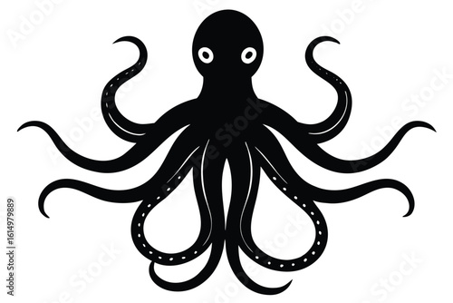 octopus tentacles icon vector icon illustration