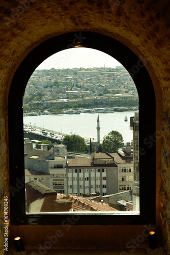 Canvas Print view from the window of galata tower istanbul
