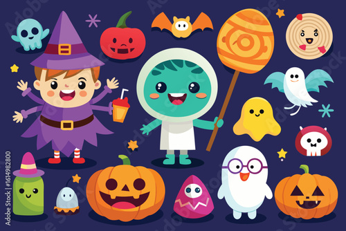 halloween seamless pattern