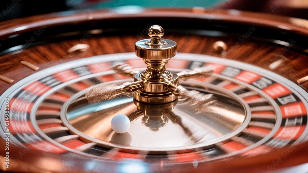 Roulette Wheel Spin, Anticipation, Chance, Fortune. Great for casino advertising, game theory, luck themes Roulette Wheel Spin, Anticipation, Chance, Fortune. Great for casino advertising, game theory, luck themes