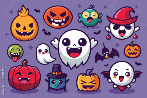 Wallpaper Mural halloween seamless pattern Torontodigital.ca