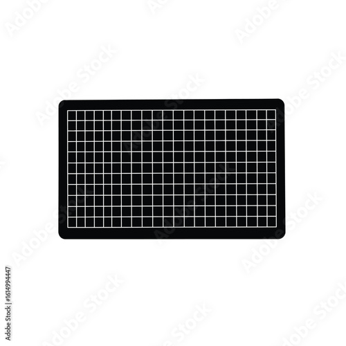 Black cutting mat grid craft hobby
