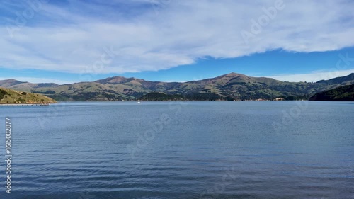 Wallpaper Mural Scenic Aerial View of Akaroa's Tranquil Waters Torontodigital.ca
