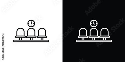 Waiting Room icon vector illustration - high quality black style vector icons