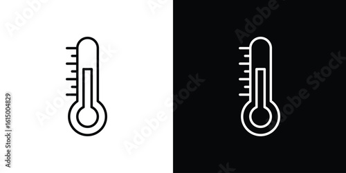 Thermometer icon vector illustration - high quality black style vector icons