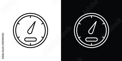 Speedometer icon vector illustration - high quality black style vector icons