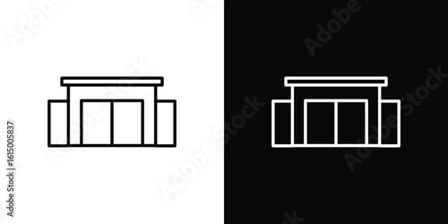 Showroom icon vector illustration - high quality black style vector icons