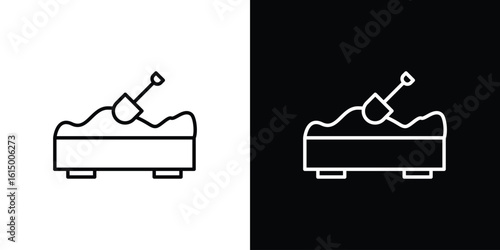 Sandbox icon vector illustration - high quality black style vector icons