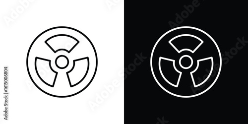 Radioactive icon vector illustration - high quality black style vector icons