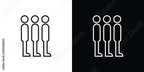 Queue icon vector illustration - high quality black style vector icons
