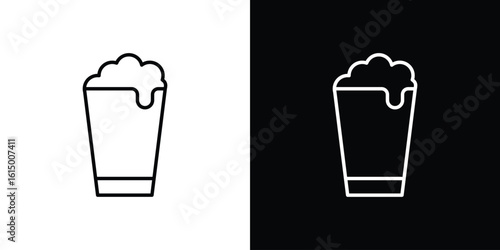 Pint of beer icon vector illustration - high quality black style vector icons