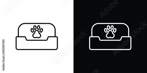 Pet bed icon vector illustration - high quality black style vector icons