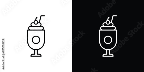 Milkshake icon vector illustration - high quality black style vector icons