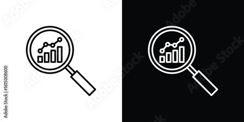 Market research icon vector illustration - high quality black style vector icons