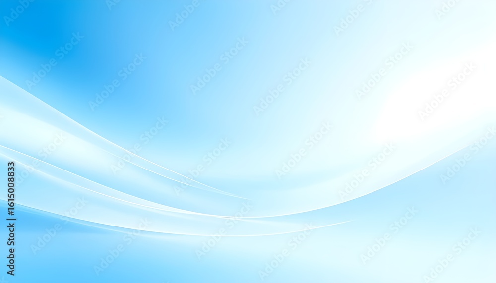 Fototapeta premium Radiant gradient orb — soft blue-light burst