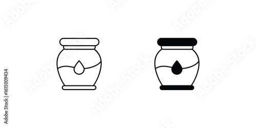 honey set icon with white background vector stock illustration