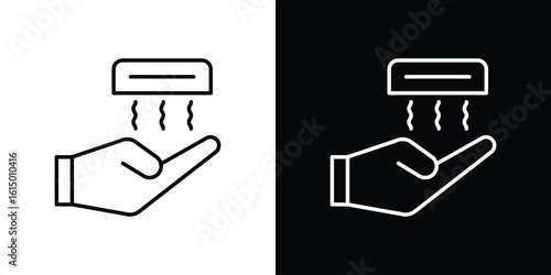 Hand dryer icon vector illustration - high quality black style vector icons