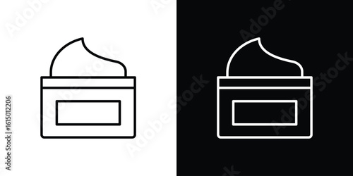 Facial cream icon vector illustration - high quality black style vector icons