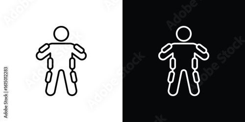 Exoskeleton icon vector illustration - high quality black style vector icons