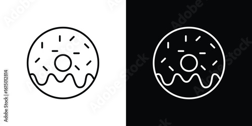 Donut icon vector illustration - high quality black style vector icons