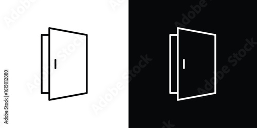 Door icon vector illustration - high quality black style vector icons