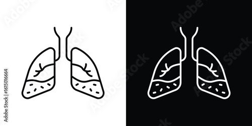 Asthma icon vector illustration - high quality black style vector icons
