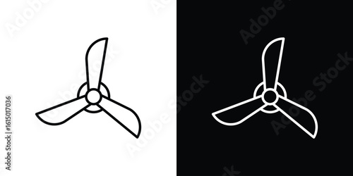 Airscrew icon vector illustration - high quality black style vector icons