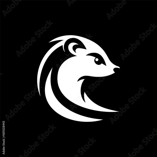 Strong Weasel Symbol Logo Design