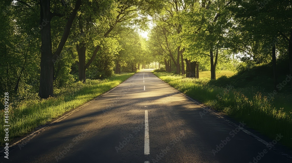 Fototapeta premium light bright road