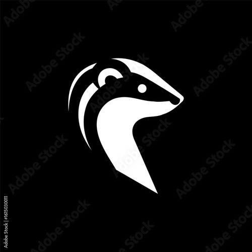 Authentic Weasel Logo in Monochrome